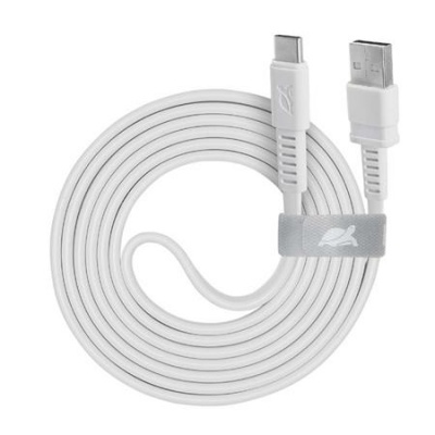 USB kábel, USB-USB-C, 1,2m, RIVACASE "PS6002", fehér